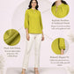 Soft Drape Top - Green | Polyester
