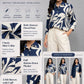 Modern Floral Shirt - Navy | Viscose Blend