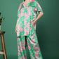 Green Floral Print Co-Ord Set