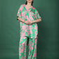 Green Floral Print Co-Ord Set