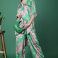 Green Floral Print Co-Ord Set