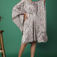 Amaya Printed Kaftan With Pleats