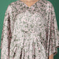 Amaya Printed Kaftan With Pleats