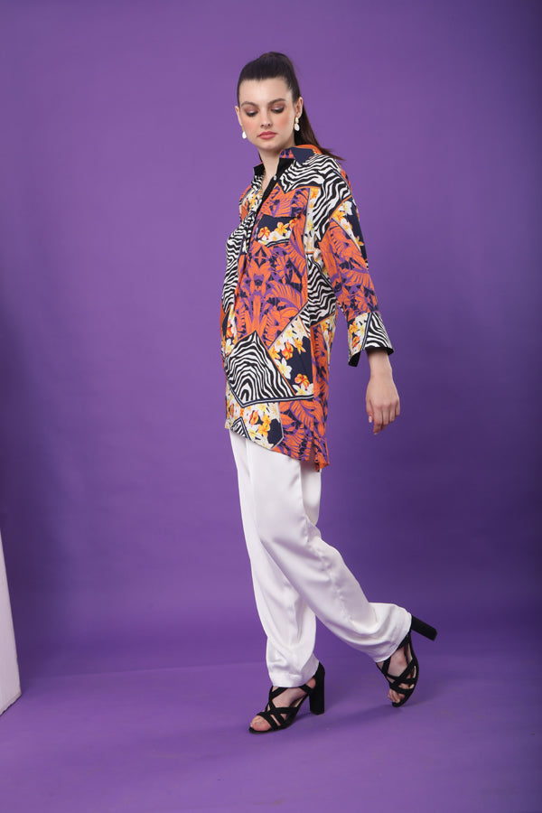 Patchwork Printed Tunic