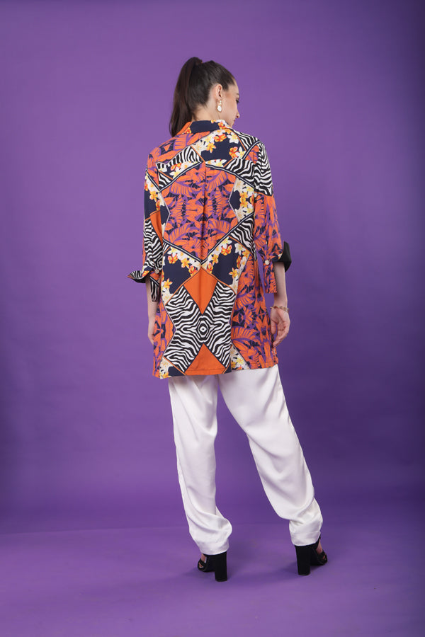 Patchwork Printed Tunic
