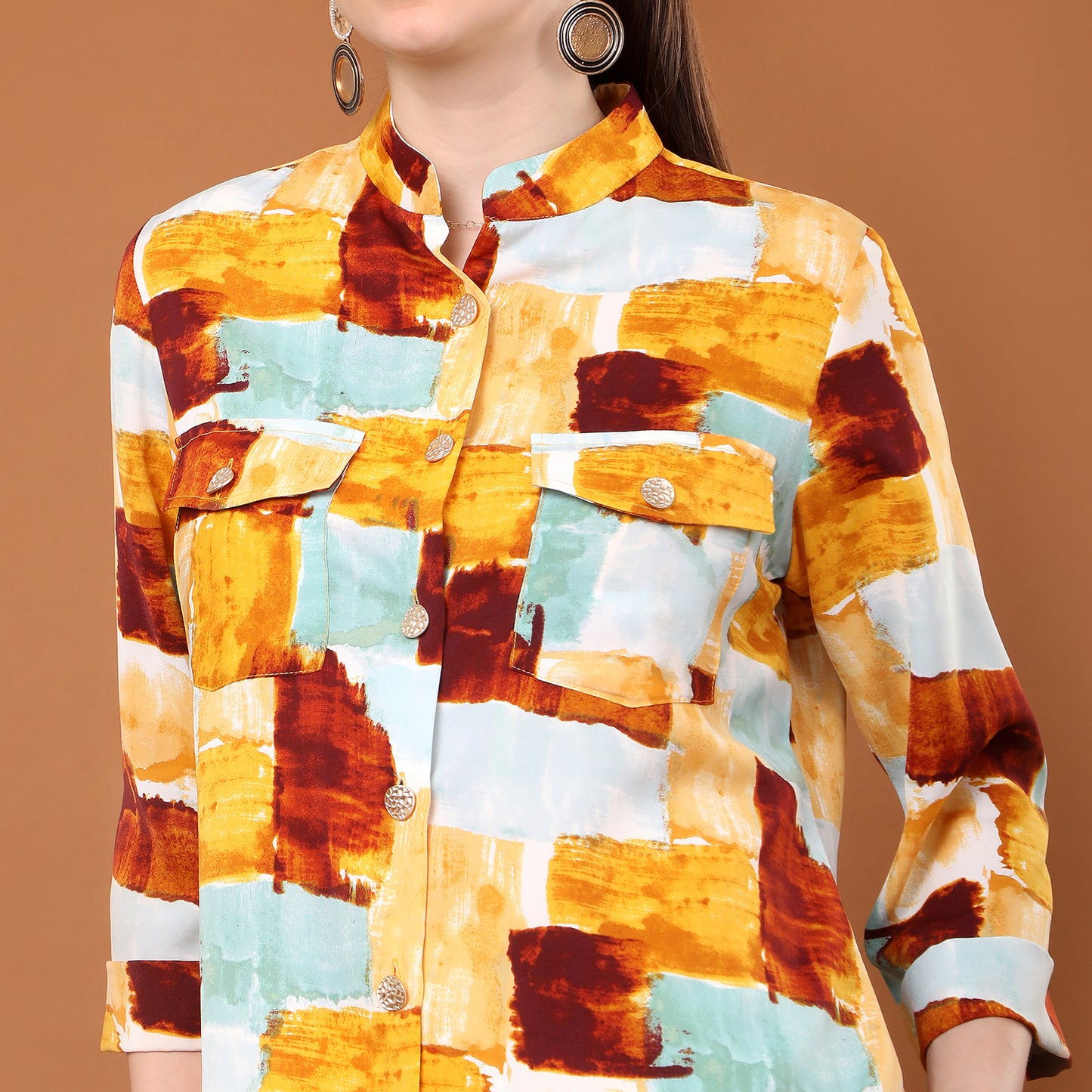 Alora Printed Shirt Top