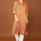 Gia Printed V Neck  Kurta