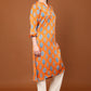 Gia Printed V Neck  Kurta