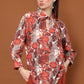 Hana Floral Shirt Collar Top