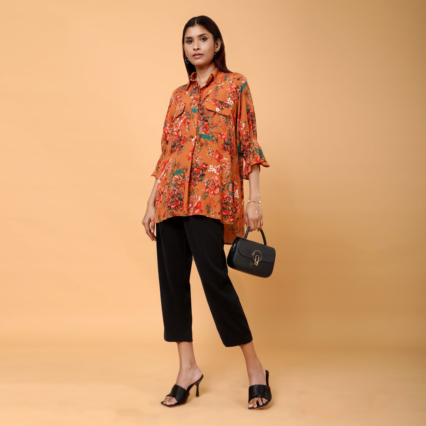 Yuna floral printed tunic