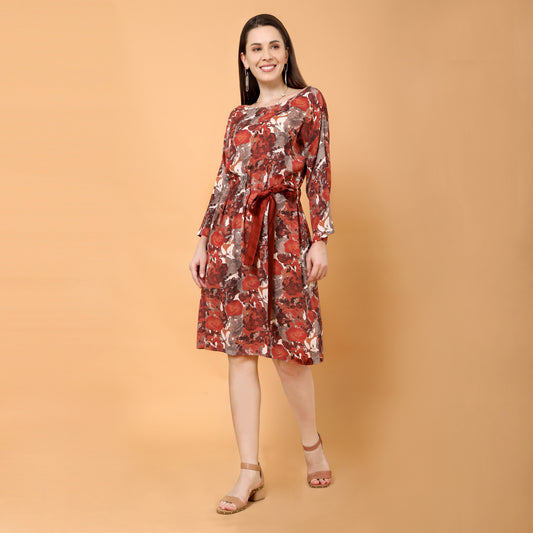 Mila floral printed dress