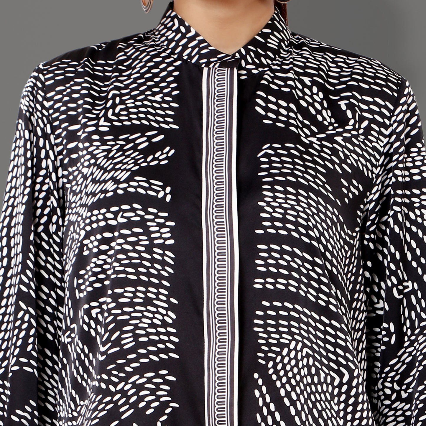 Nero printed tunic