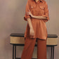 Rust Coloured Flared Pants